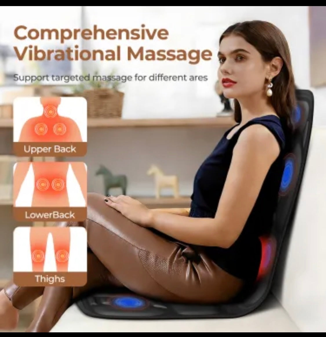 Siège chauffant et massage transportable